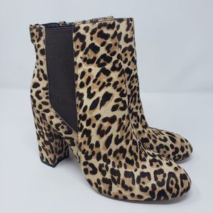 Sam Edelman Calf Hair Leopard Print Chelsea Boots